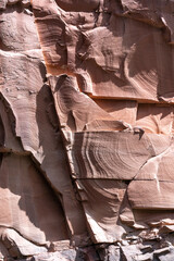 USA, Arizona. Canyon wall detail, float trip in Grand Canyon National Park.
