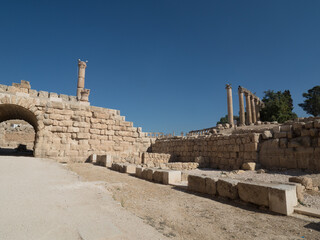 Ciudad romana de Jerash, en Jordania, Oriente Medio, Asia