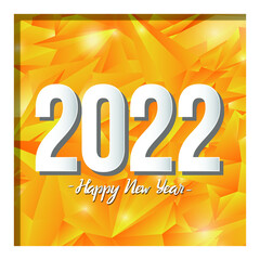 Happy new year greeting banner 2022 , Happy New Year 2022 New Year Shining background