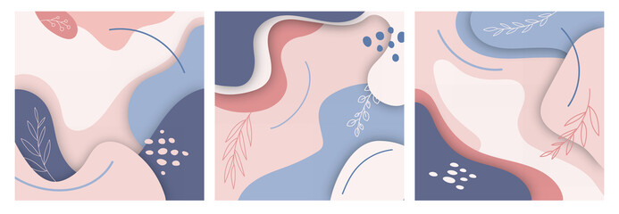 Cover organic forms background eco-friendly page templates natural colors universal abstract layouts for notebooks. Modern universal artistic templates for backgrounds.