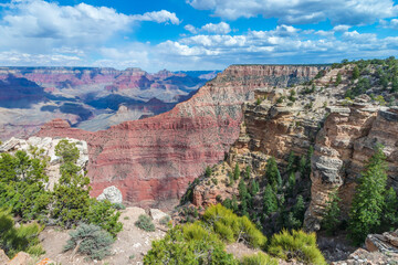 USA, Arizona. View from Navajo Point on the south rim of Grand Canyon National Park.