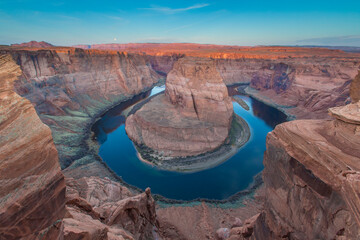 USA, Arizona. View of Horseshoe Bend on the Colorado River downstream of the Glen Canyon Dam.