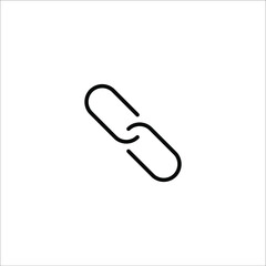 Fototapeta premium link, connect icon vector illustration