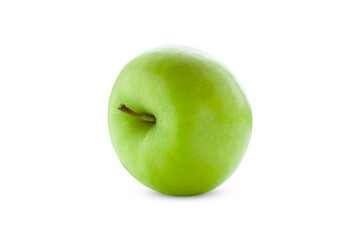 Green apple isolated on white background.
