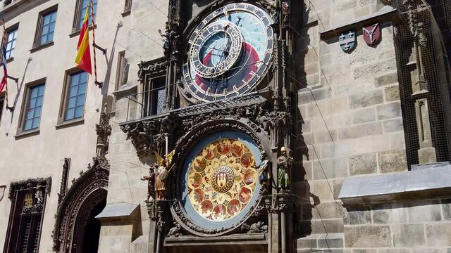 Prague astronomical clock on the Old Town Square