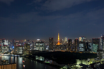 Fototapeta na wymiar 東京都中央区・港区の夜景（2016年撮影）