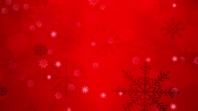 Christmas background of moving graphics footage with glittering particles.