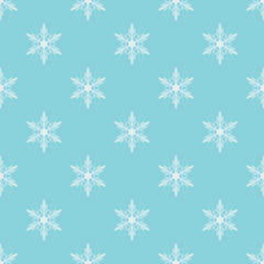 Fototapeta na wymiar Snow flacks vector seamless pattern design