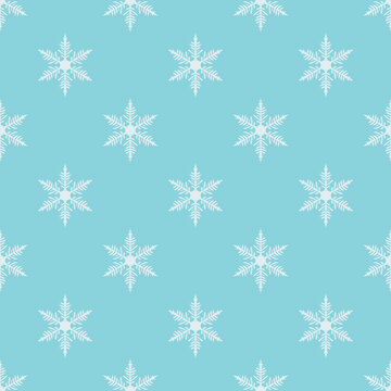 Snow flacks vector seamless pattern design