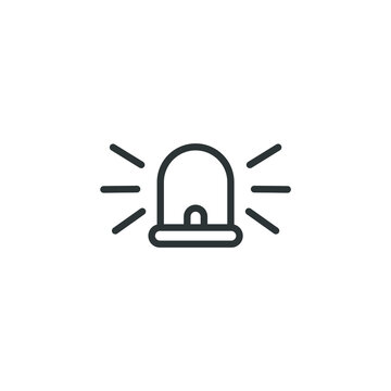 recommend clip art: Vector sign of the Siren symbol is isolated on a white background. Siren icon color editable.