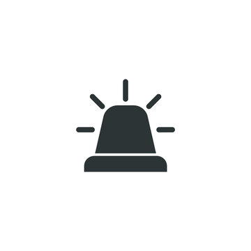 recommend clip art: Vector sign of the Siren symbol is isolated on a white background. Siren icon color editable.