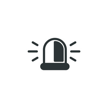 recommend clip art: Vector sign of the Siren symbol is isolated on a white background. Siren icon color editable.
