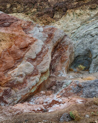 USA, California. View of Artist's Palette near Furnace Creek in Death Valley National Park.