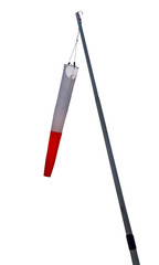 Manche à air sur fond blanc 