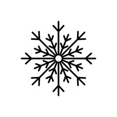 snowflake icon vector snow sign winter
