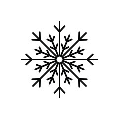 snowflake icon vector snow sign winter