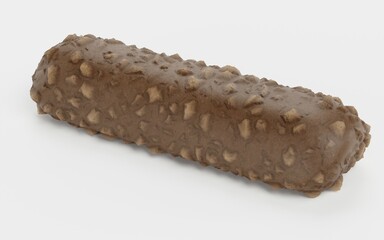 Realistic 3D Render of Chocolate Bar