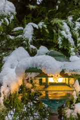 Autumn first snow in Yosemite National Park, California, USA.
