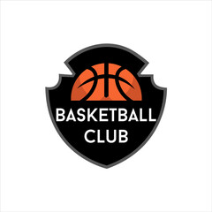 basketball club emblem logo vector