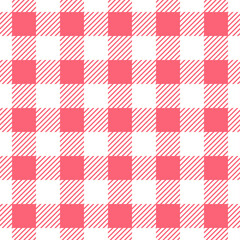 White and pink chequered seamless pattern.