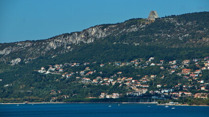 View from Ex Lighthouse La Lanterna in Trieste, Italy, Europe
