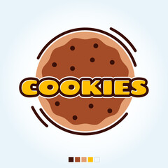 Cookies Logo Vector Symbol Food Bakery Brand