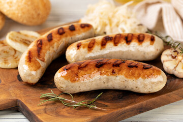 Grilled sausages
