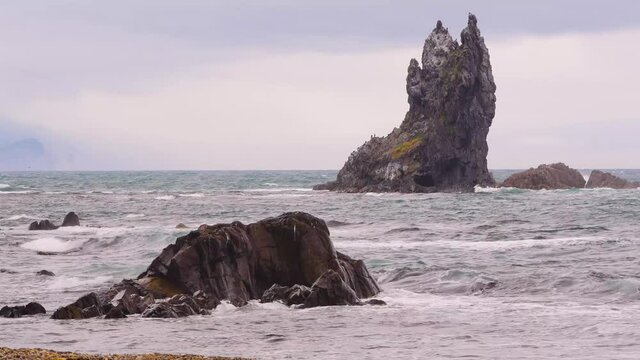 Dva Brata is a tiny island in the Sea of Japan