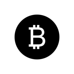 Bitcoin sign icon