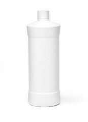 cosmetic white plastic bottle