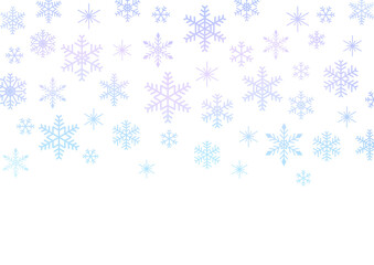 雪の結晶　背景イラスト