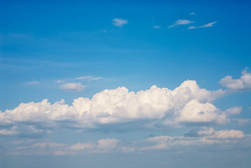 Fototapeta na wymiar Blue sky with white clouds.