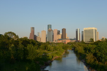 Houston, Texas, USA. Downtown city skyline. 