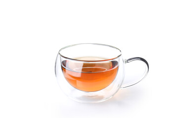 Cup of tea isolated on white background