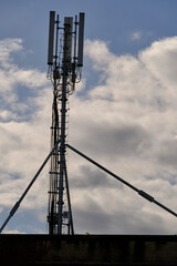Fototapeta na wymiar Telecommunication antennas in today's world