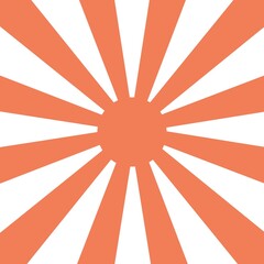 Orange and white Sunburst or Sunlight background. Vector illustration.