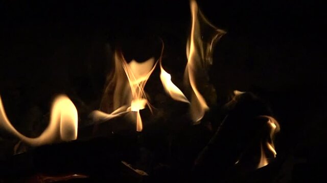 fire in the dark