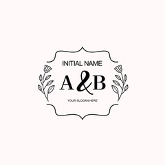 AB Beautiful elegant logos or wedding monograms collection