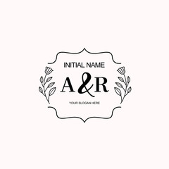 AR Beautiful elegant logos or wedding monograms collection