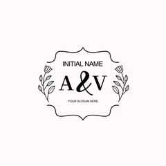 AV Beautiful elegant logos or wedding monograms collection
