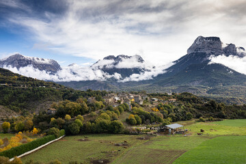 Puértolas, Huesca, Aragon, Spain. Aragonese Pyrenees