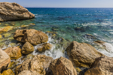 seascape in the warm mediterranean sea
