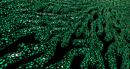 Crystal Coral - Green - Detail