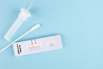 COVID-19 home AG rapid test.