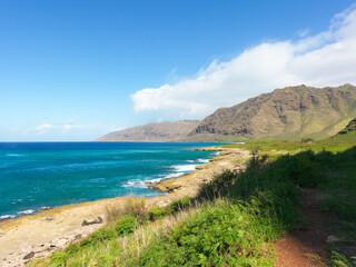 ハワイ　カエナポイント州立公園　ヨコハマベイ