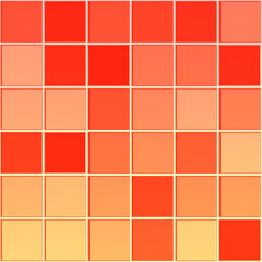 Orange decorative tiles texture background. 3d rendering.