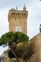 Porto Recanati, Marche, Italy: historic tower