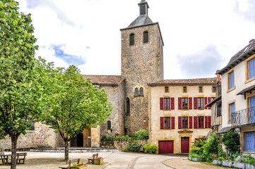 The church tower of the church in the village of Peyrosse-le-Roc, was originally built as a tower...