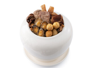 Close up of traditional Chinese food named Fo Tiao Qiang.