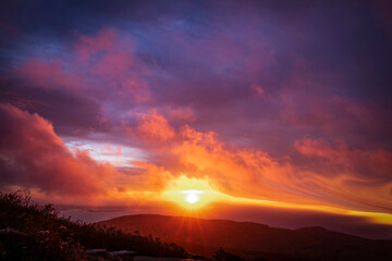 USA, Acadia National Park, Cadillac Mountain